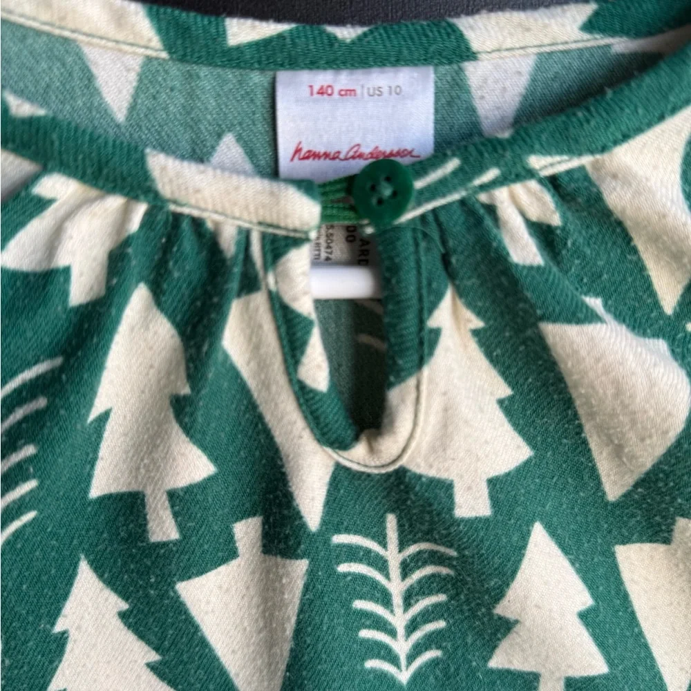Hanna Andersson girls Winter sleepwear long sleeve pajama dress Bundle Size 10 - Picture 16 of 16